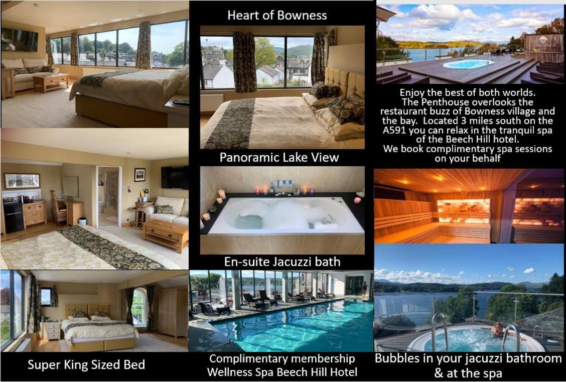 The Penthouse Bowness Luxury Loft Jacuzzi Bath & Complimentary Lakeview Spa Membership Exterior photo